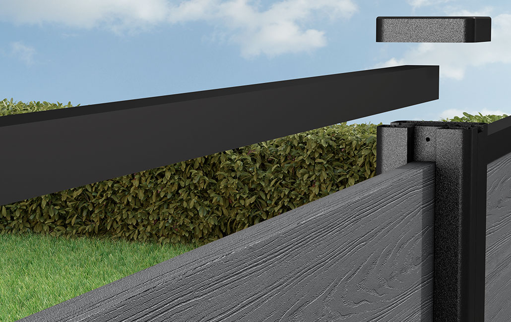 Fence Kit with 240cm Post  - Grey