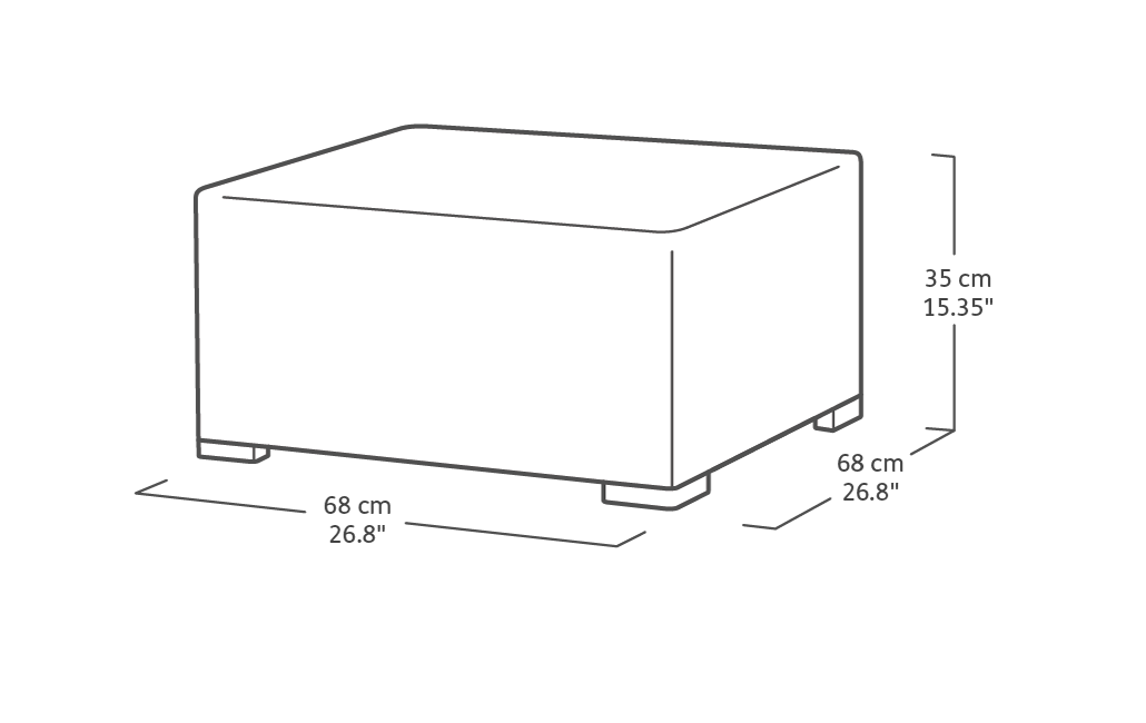 Salon de jardin California : Canapé 2 places + 2 fauteuils + Table basse - Anthracite