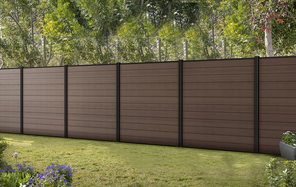 Fence Kit with 240cm Post  - Brown