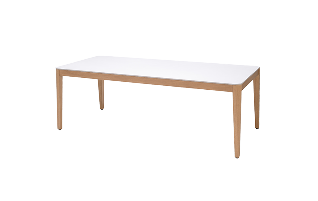 שולחן אוכל ספיר - לבן - שולחנות לגינה