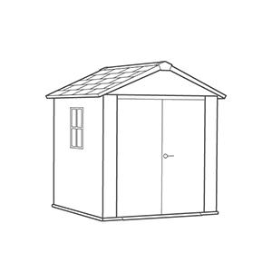 Signature Apex Shed 7.5x7ft - Ashwood Brown