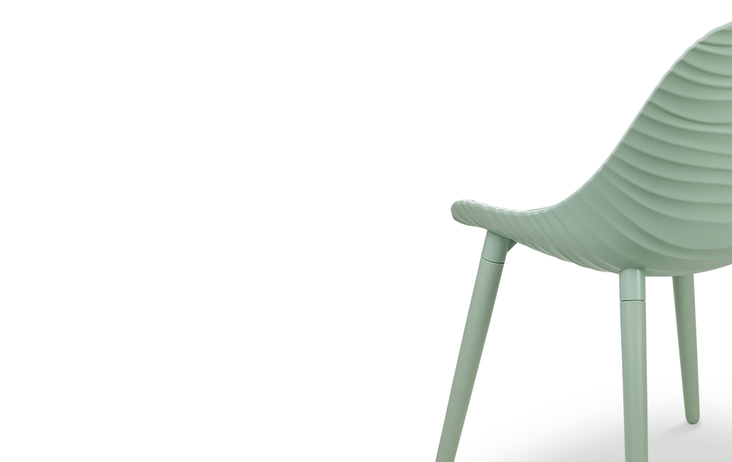 כיסא צדף -  ירוק