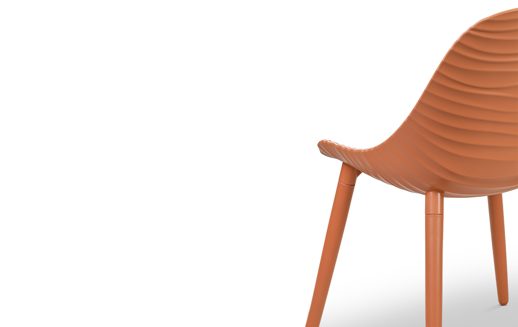 כיסא צדף - טרקוטה 