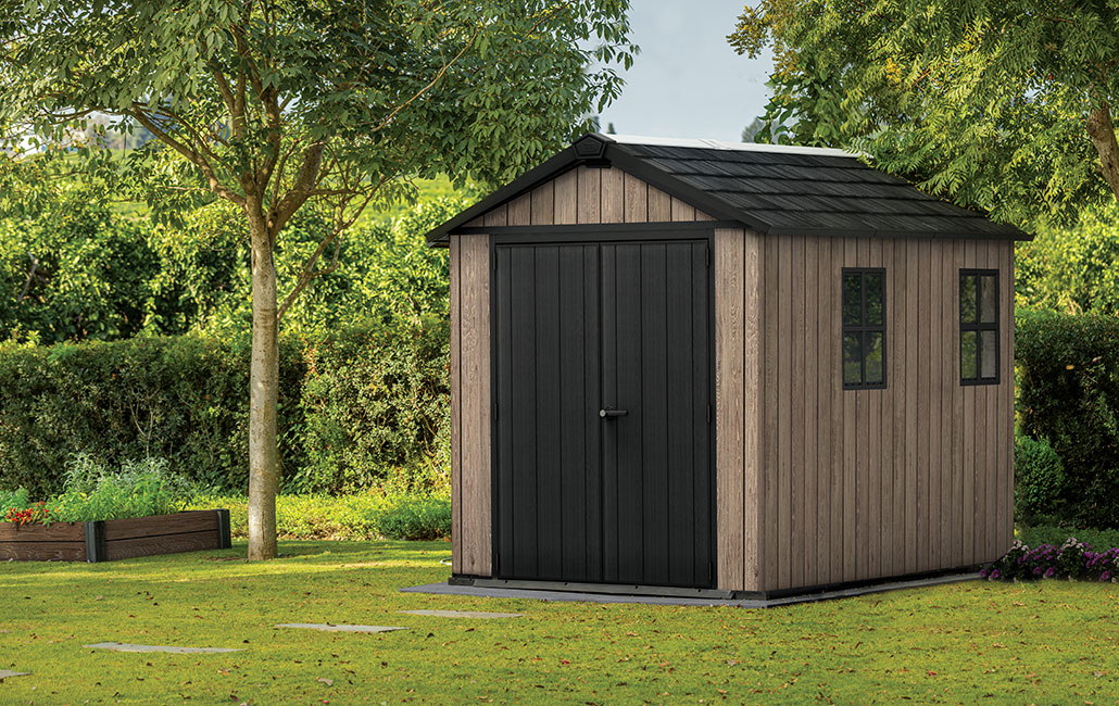 Signature Apex Shed 7.5x9ft - Ashwood Brown
