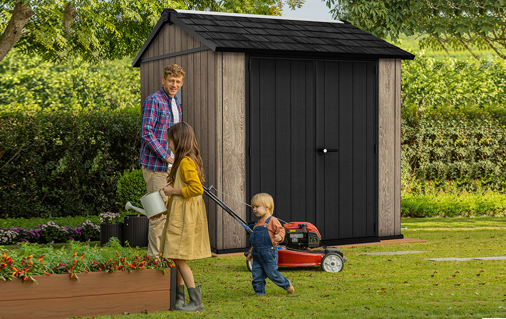 Signature Apex Shed 7x7.5ft - Ashwood Brown