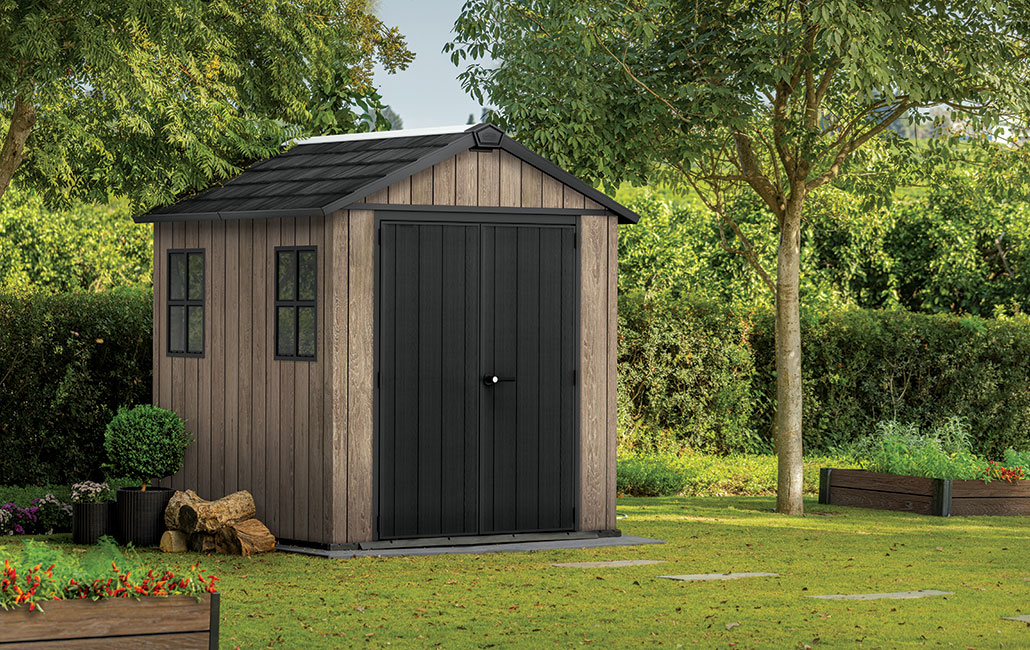 Signature Apex Shed 7.5x7ft - Ashwood Brown