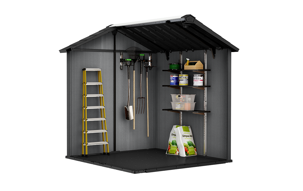 Signature Apex Shed 7.5x7ft - Ashwood Brown