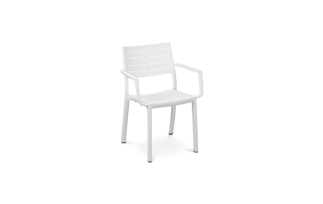 כיסא מטליין - לבן