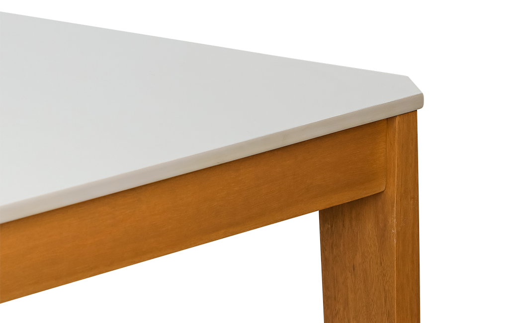 שולחן אוכל ספיר - לבן