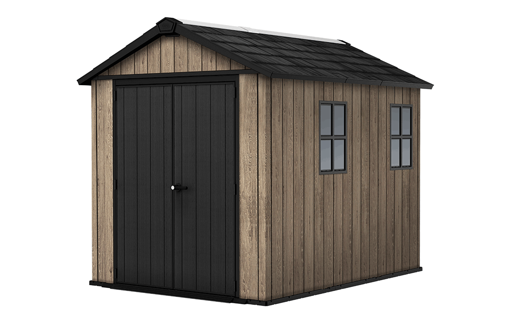 Signature Apex Shed 7.5x9ft - Ashwood Brown - Large Sheds