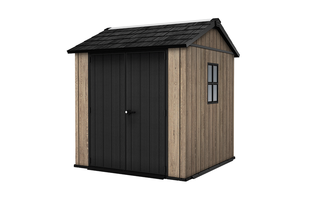 Signature Apex Shed 7x7.5ft - Ashwood Brown - Ashwood Brown
