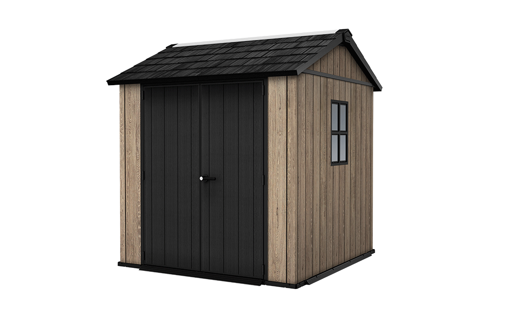 Signature Apex Shed 7x7.5ft - Ashwood Brown - Medium Sheds