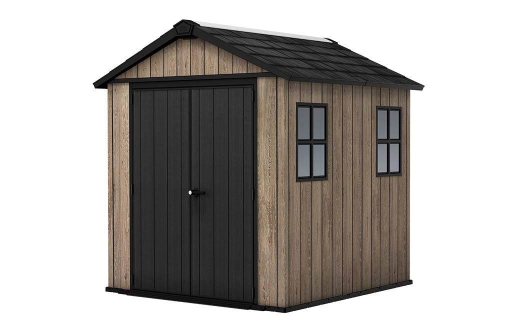 Signature Apex Shed 7.5x7ft - Ashwood Brown - Medium Sheds