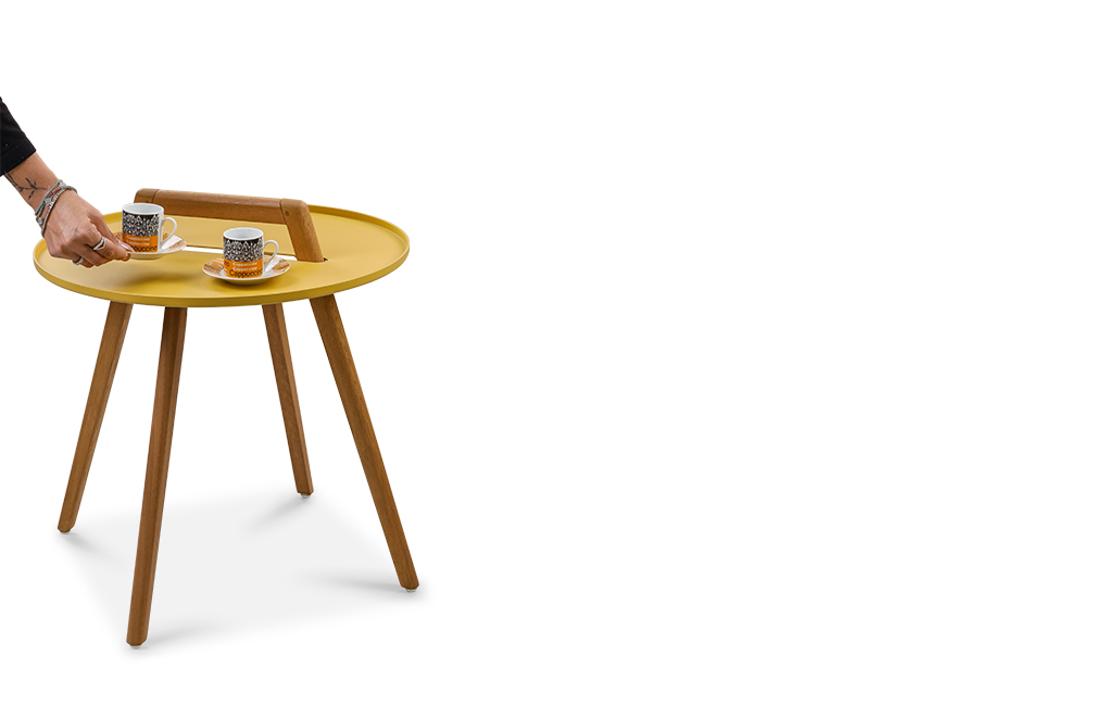 סט מטליין בלקוני - צהוב-חרדל