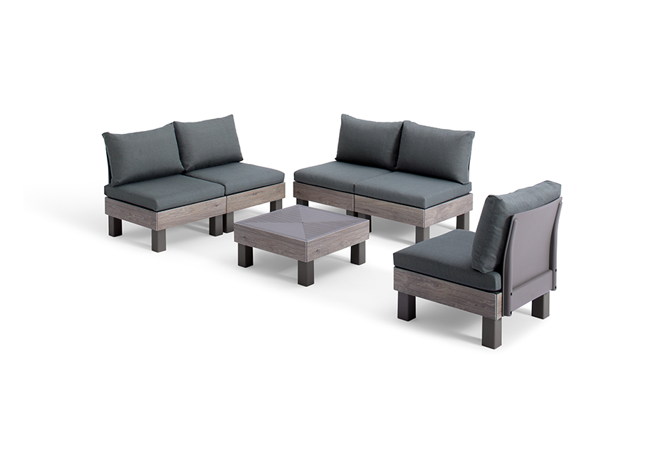 Keter Elements 5-zits Loungeset - Cappuccino