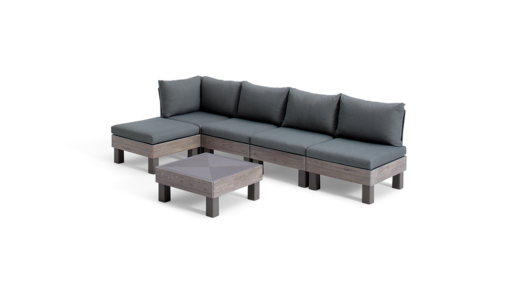 Keter Elements 5-zits Loungeset - Cappuccino