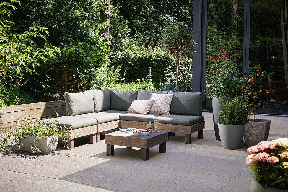 Keter Elements 5-zits Loungeset - Cappuccino