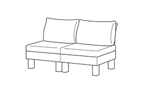 Keter Elements 4-zits Loungeset +2 tafels - Cappuccino