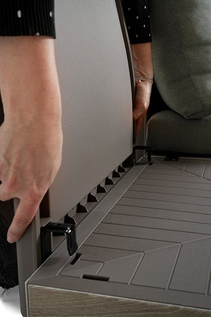 Keter Elements 2x 3-zits Loungebank  - Cappuccino