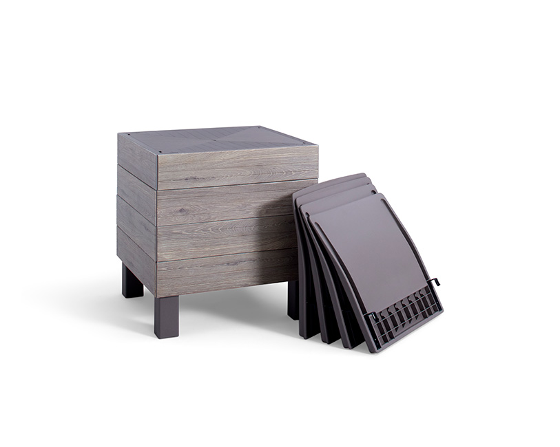 Keter Elements 2x 3-zits Loungebank  - Cappuccino