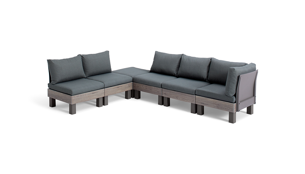 Keter Elements 2x 3-zits Loungebank  - Cappuccino