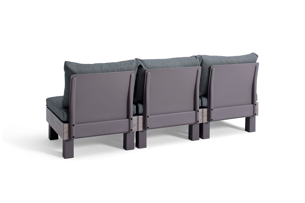 Keter Elements 2x 3-zits Loungebank  - Cappuccino