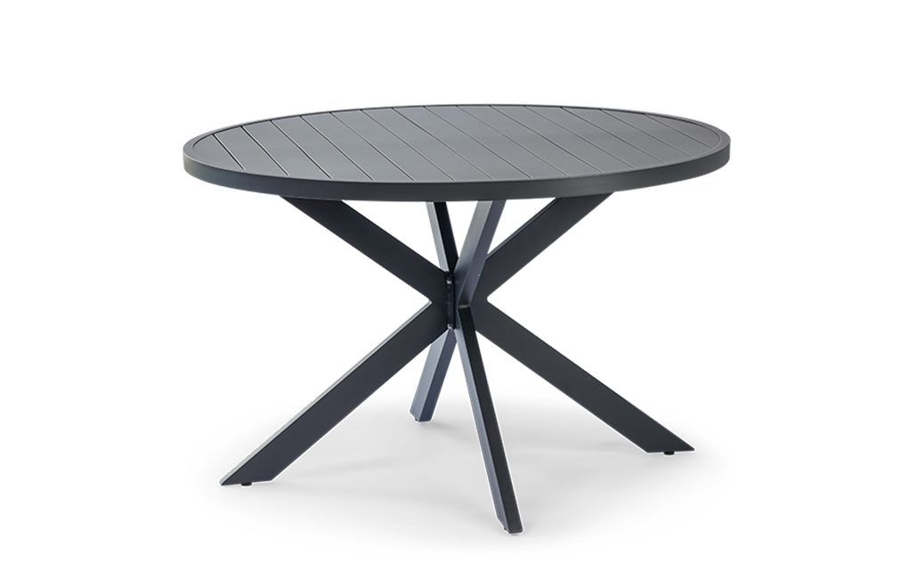 פינת אוכל פרלין שולחן עגול ו 4 כיסאות - שחור