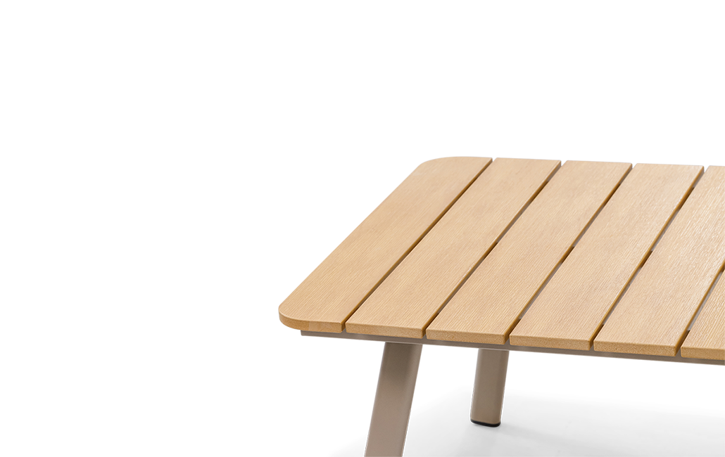 מערכת ישיבה פיג'י- אלומיניום בשילוב חבל - קפוצ'ינו