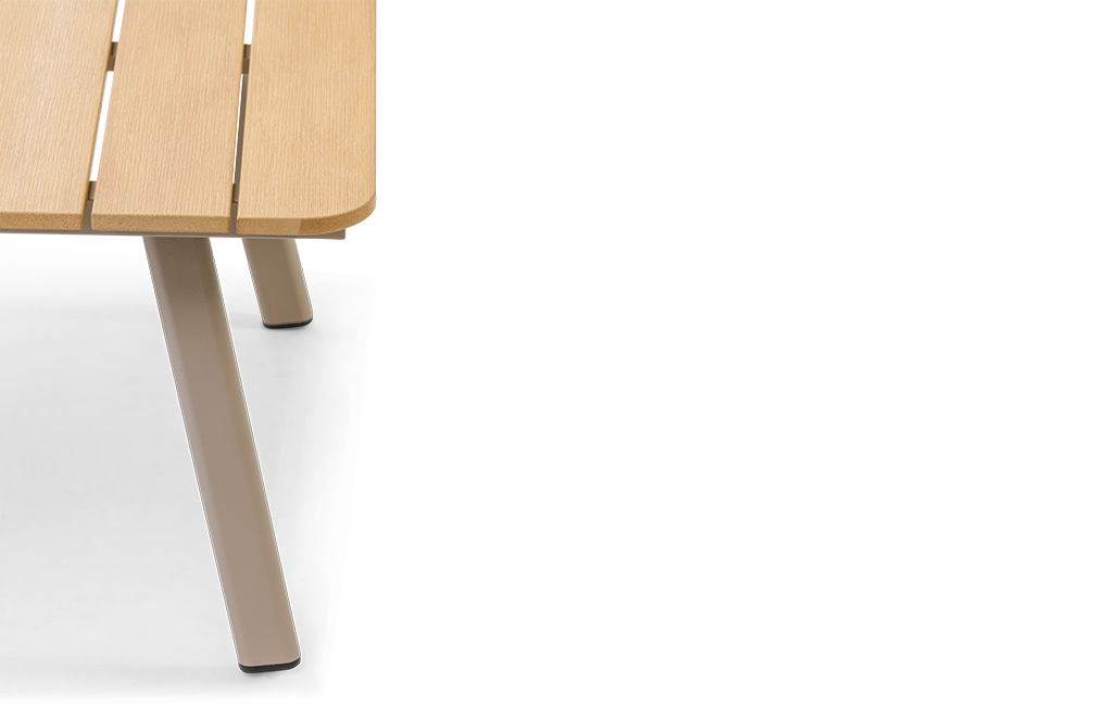 מערכת ישיבה פיג'י- אלומיניום בשילוב חבל - קפוצ'ינו