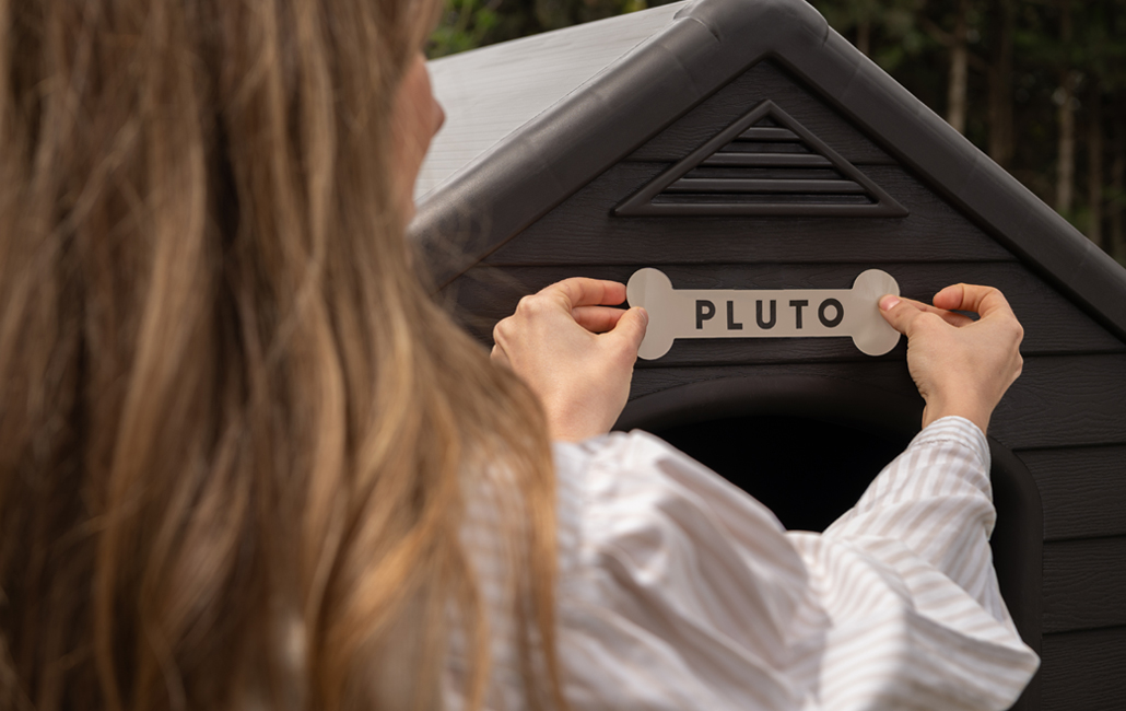 Caseta de perro exterior para jardín Premium - 95x99x99 cm - Marrón