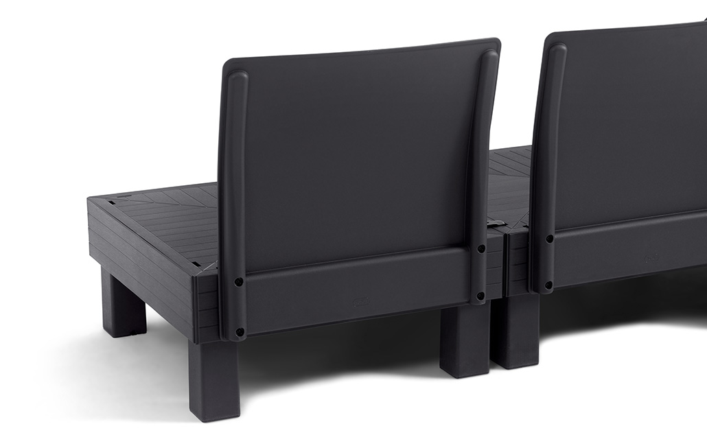 Conjunto de exterior de 5 plazas Elements - Negro