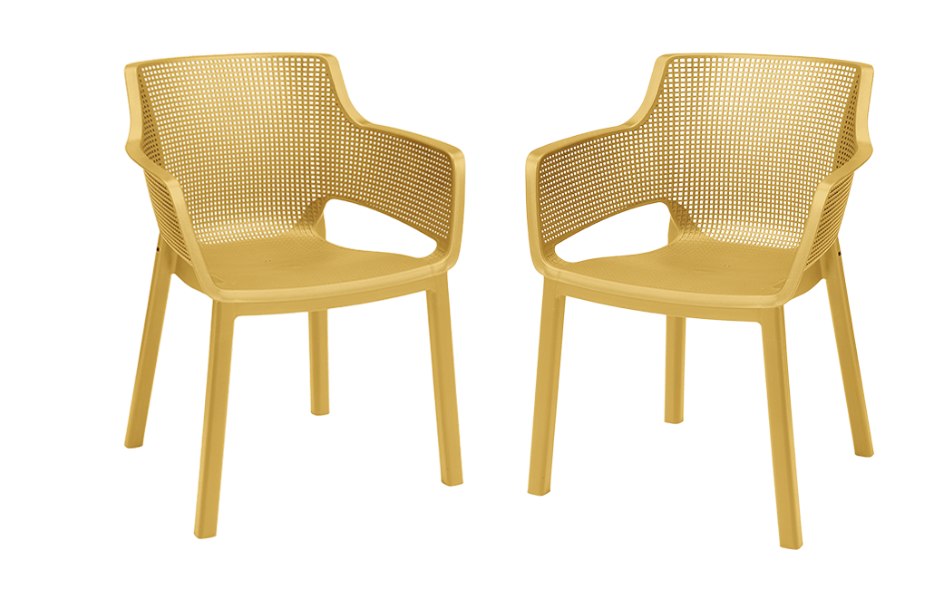 סט אליסה בלקוני - צהוב-חרדל