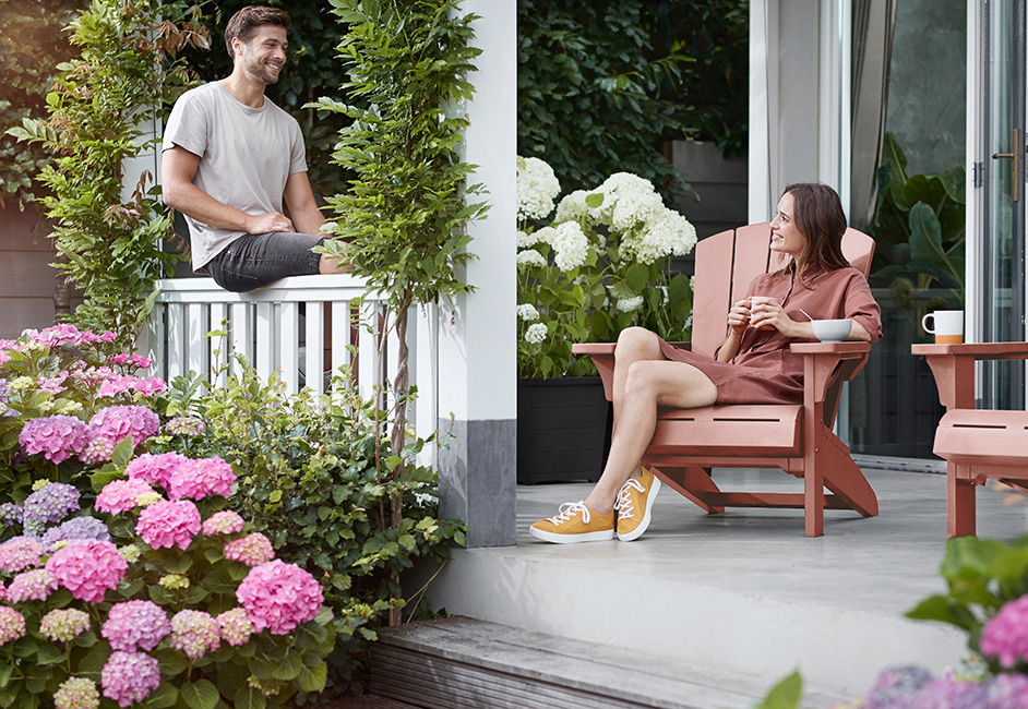 Troy Adirondack Tuinstoel - set van 2 - 81x80x96,5cm - Terracotta