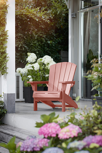 Troy Adirondack Tuinstoel - set van 2 - 81x80x96,5cm - Terracotta