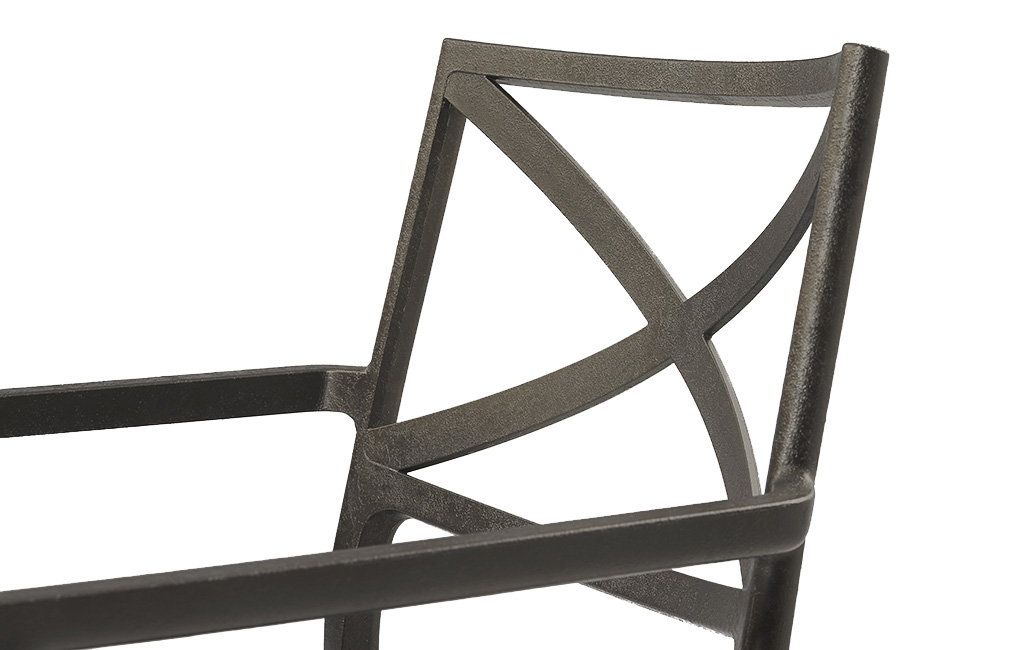 Pack de 4 sillas de exterior Metalix - Bronce