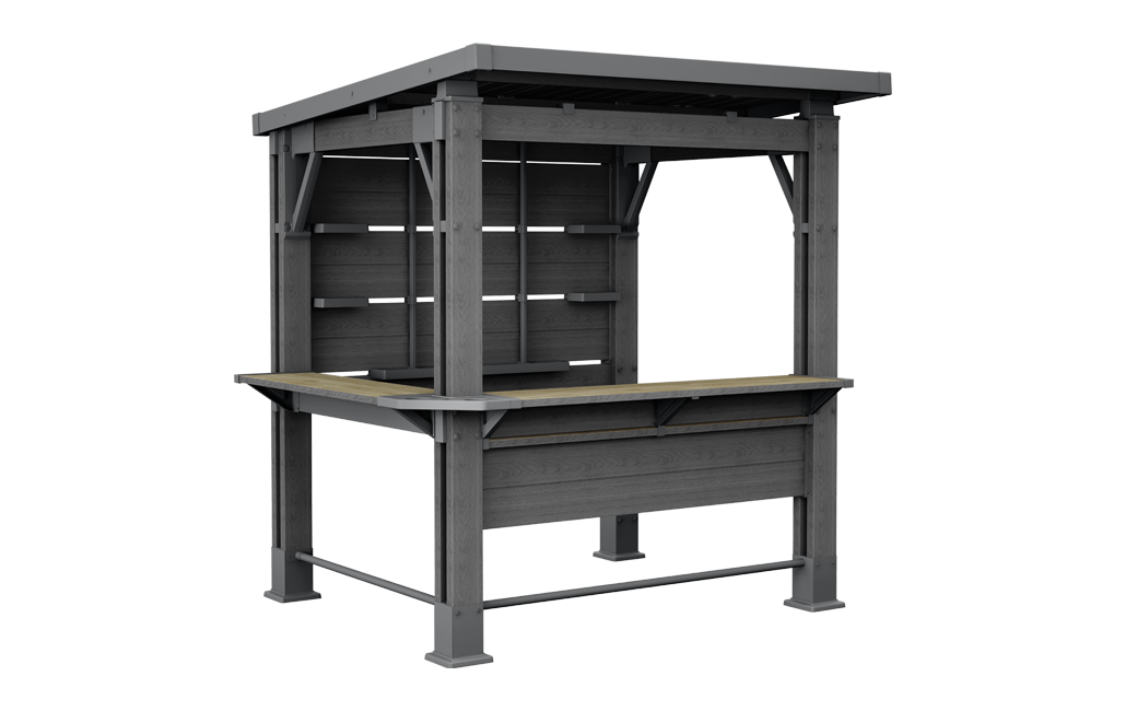 Bar Gazebo Signature - 230x200x238 cm - Marrón