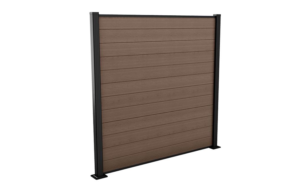 Fence Kit with 180cm Post - Brown - Fences