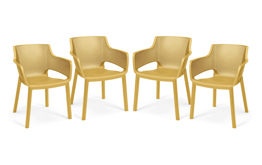 Pack de 4 sillas de exterior Elisa - 