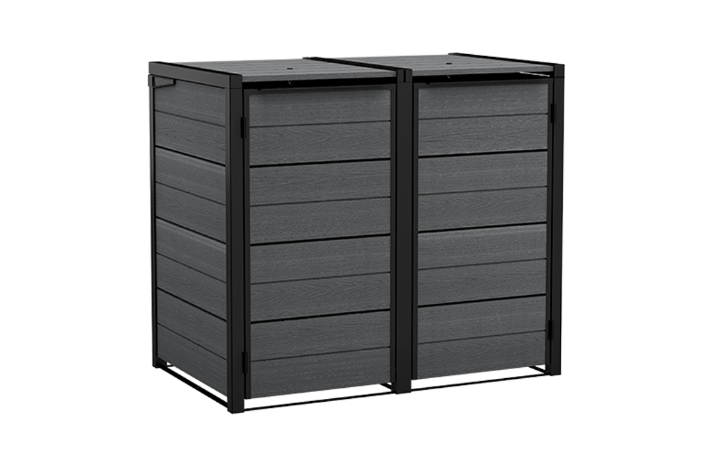 240L Mülltonnenbox - Grau