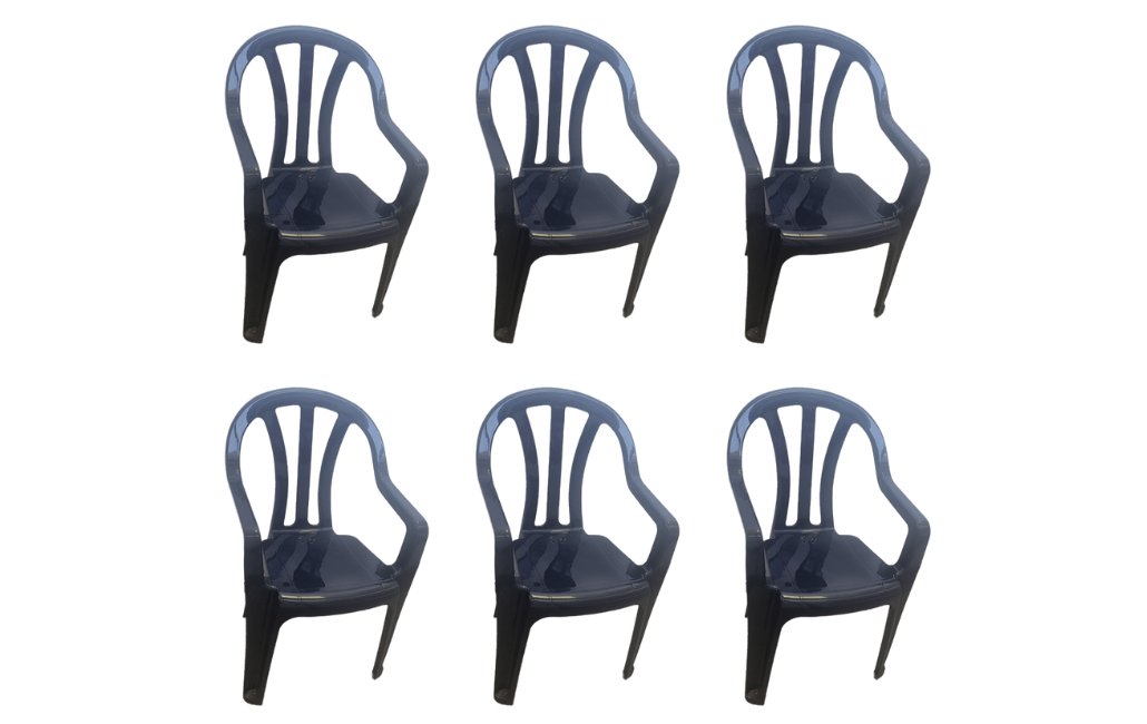 6 כיסאות דליה - כחול