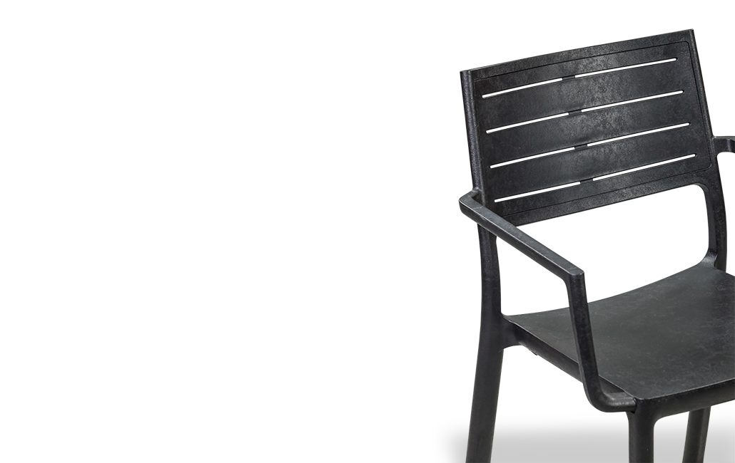 6 כיסאות מטליין - שחור