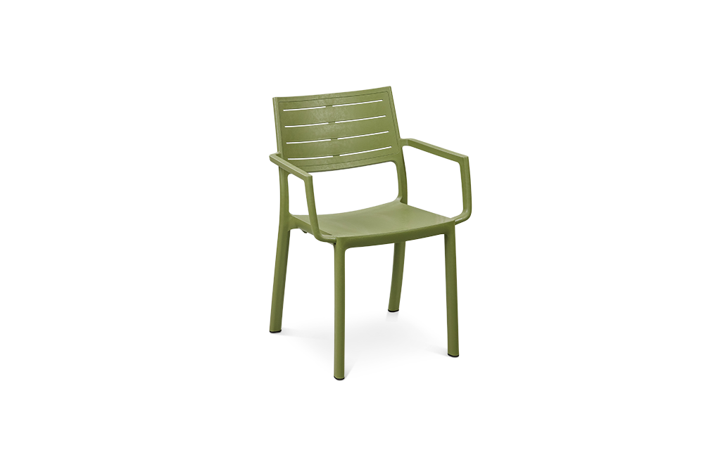 6 כיסאות מטליין - ירוק זית