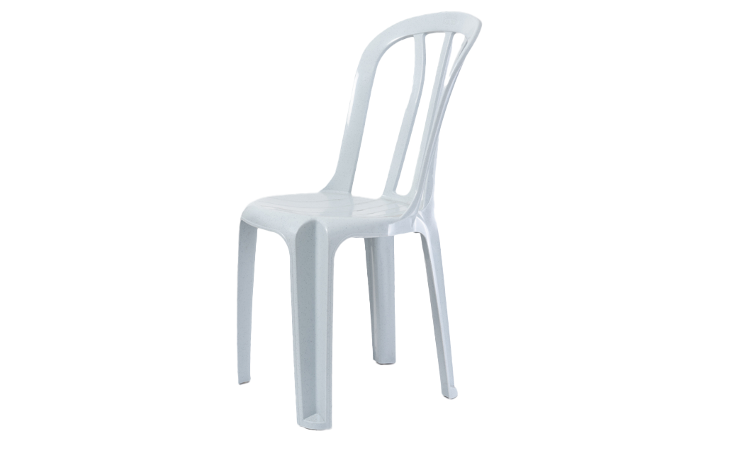 4 כיסאות קלאב - לבן