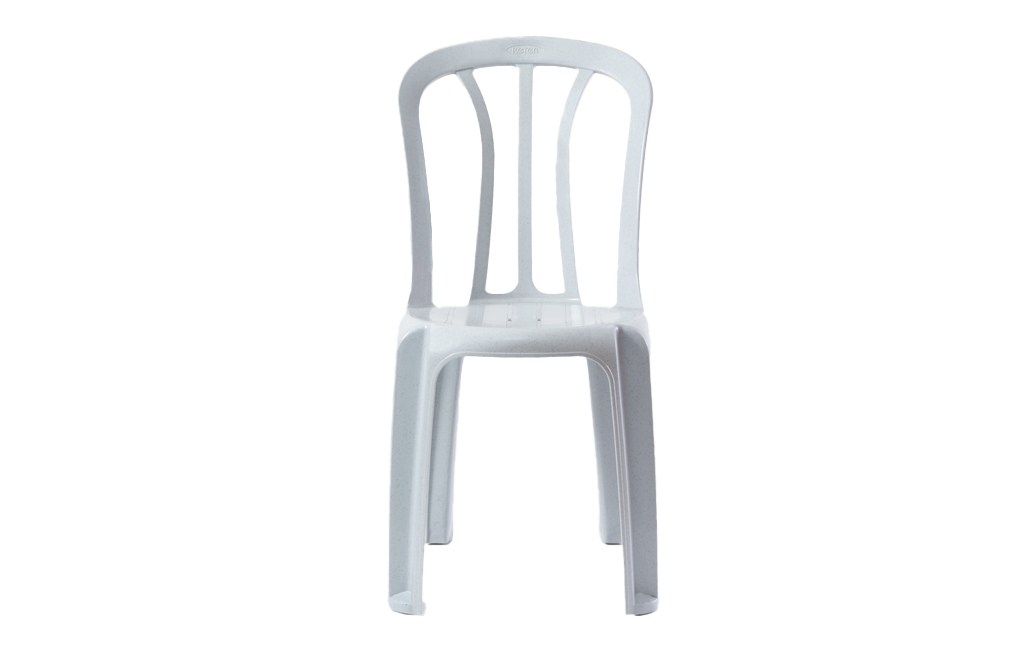 4 כיסאות קלאב - לבן