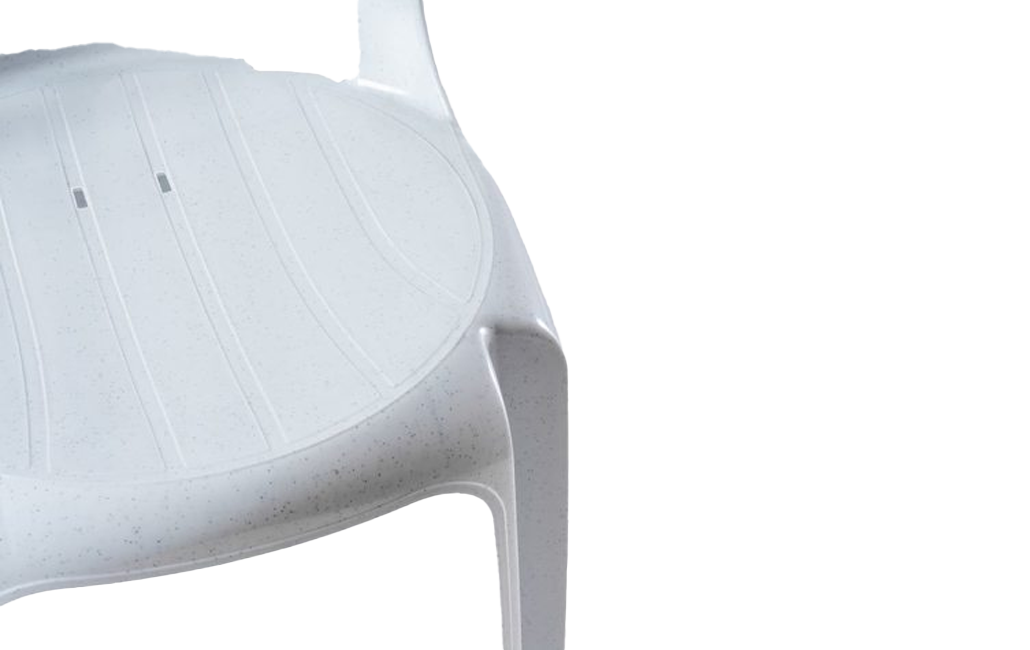 4 כיסאות קלאב - לבן