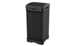 Baltimore Outdoor Trash Can - Black