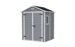 Caseta de exterior Manor 6x5 - 185x152x226 cm y 2,5m2 - Gris