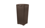 Pacific Outdoor Trash Can - Brown