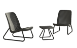 Rio 3-Piece Patio Seating Set - Graphite