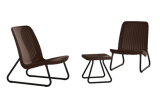 Rio 3-Piece Patio Seating Set - Brown